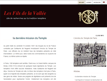 Tablet Screenshot of lesfilsdelavallee.fr